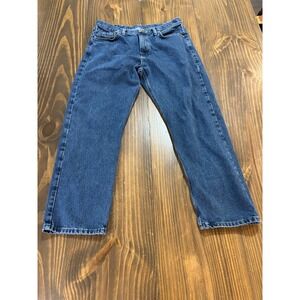 WRANGLER Mens Jeans 36x30 Blue Relaxed Fit 100 Percent Cotton Classic Denim